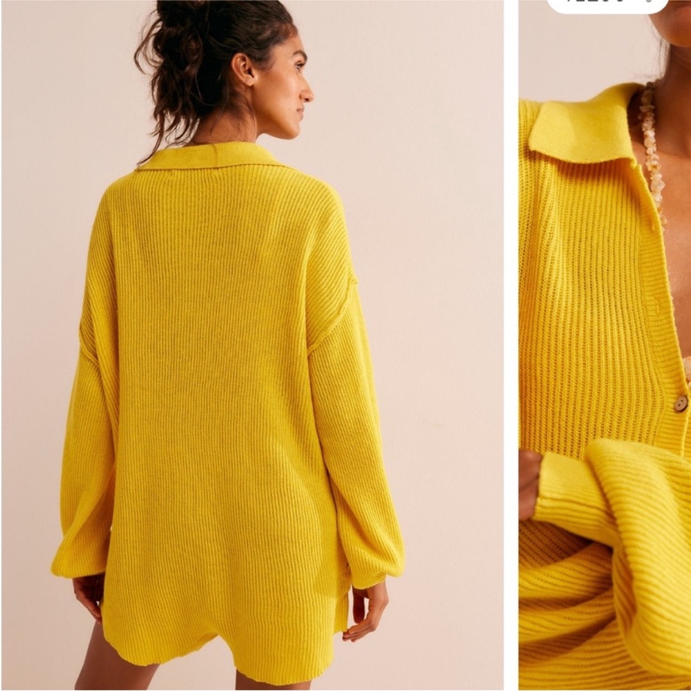 NWT Free People Oversized Knit Romper